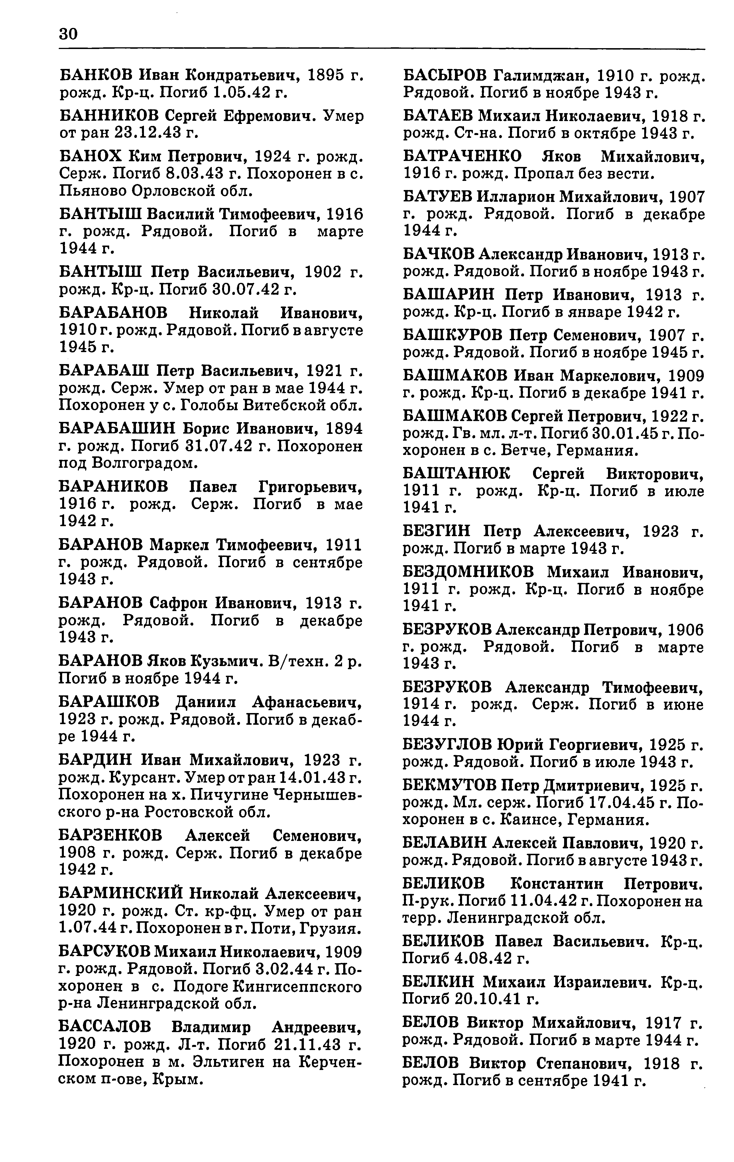 ������ �������� ����������