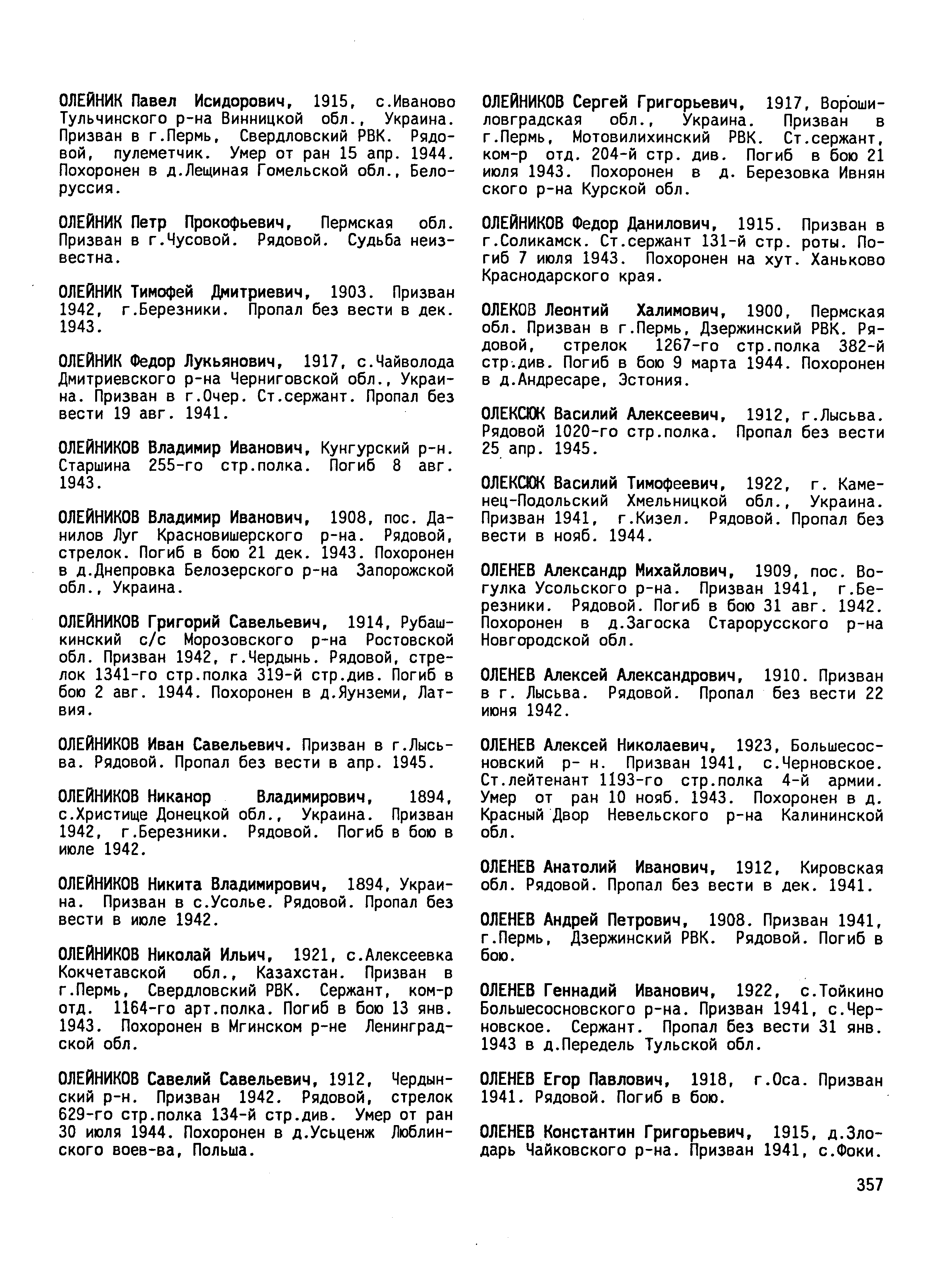 ������ ���������� �����������